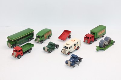 Lot 1163 - Triang Minic tinplate clockwork group of 7...