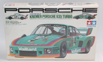 Lot 1425 - TAMIYA 1.20 scale plastic kit, GC2008 Porsche...