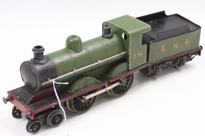 Lot 268 - Gauge 1 Marklin  clockwork 4-4-0 loco, green...