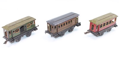 Lot 274 - Three continental style Gauge 1, 4-wheel...