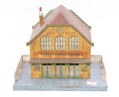 Lot 278 - JEP Gauge 1 station building, grey base, buff...