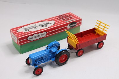 Lot 1180 - Crescent Toys No. 1803 Dexta Tractor and...