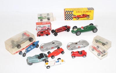 Lot 1193 - One tray containing a selection of racing cars...