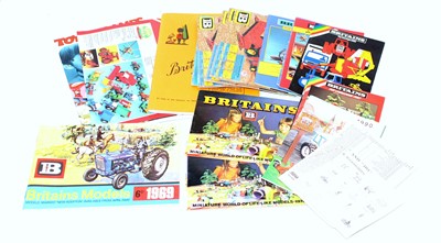 Lot 1198 - A quantity of Britains Toy catalogues dating...