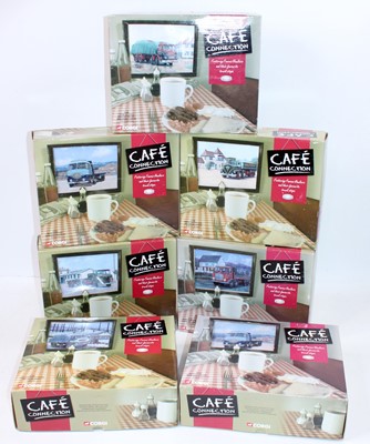 Lot 934 - A collection of 7 boxed Corgi Classics 'Cafe...