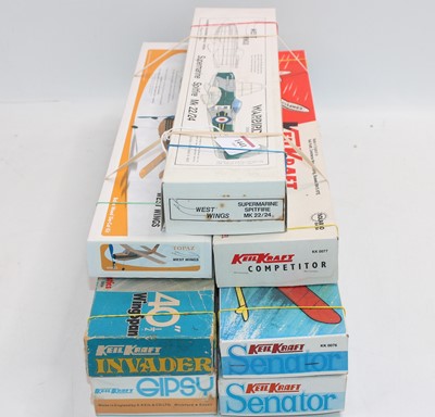 Lot 1441 - Keil Kraft and West Wings balsawood kits group...