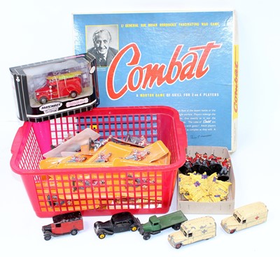 Lot 1563 - One tray of mixed toys to include a quantity...