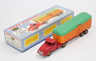Lot 1714 - French Dinky, 36-B Willeme tractor and closed...