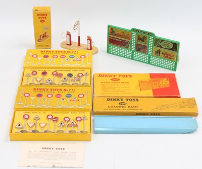 Lot 1728 - Dinky Toys boxed accessory group to include:...