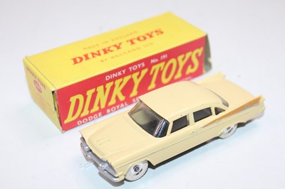 Lot 1737 - Dinky Toys, 191 Dodge Royal Sedan, cream body...