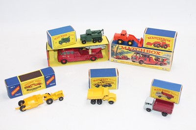 Lot 1664 - One tray containing 6 boxed Matchbox Lesney...