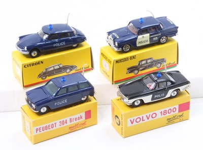 Lot 1852 - Metosul of Portugal group of 4 Police Cars to...