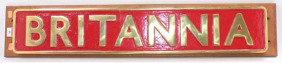 Lot 45 - A reproduction brass "Britannia" locomotive...