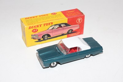 Lot 1757 - Dinky Toys, 137, Plymouth Fury Convertible,...
