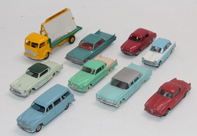 Lot 1763 - English and French Dinky Toys group of 9 to...