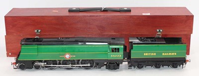 Lot 47 - Gauge 1 Kit Built model of Merchant Navy Class...