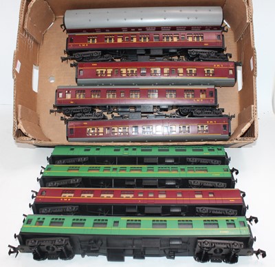 Lot 241 - Nine Lima 0 gauge bogie coaches: 2 x LMS...