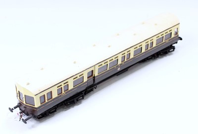 Lot 219 - Kit or handbuilt 0 gauge GWR autocoach, brown...