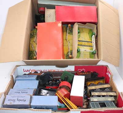 Lot 180 - One large box and one large tray containing a...