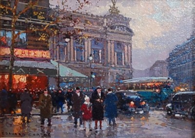 Lot 1045 - Edouard Léon Cortès (1882–1969) - Café de la...