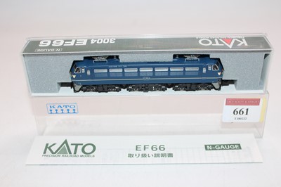 Lot 661 - Kato N gauge 3004 EF66 4-4-4 electric loco,...