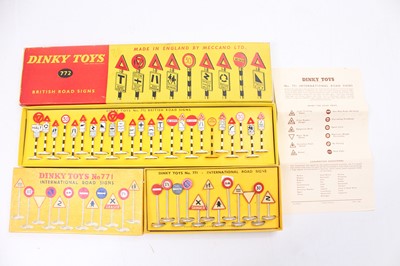 Lot 1779 - Dinky Toys boxed road signs a pair to include,...