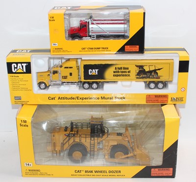 Lot 1285 - Norscot Boxed Caterpillar diecast group, 3...