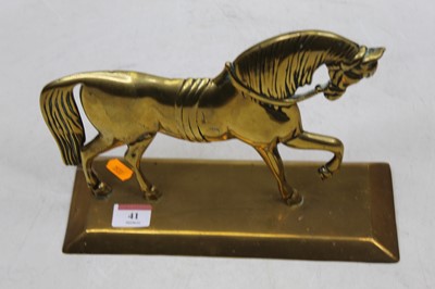 Lot 41 - An early 20th century bronze doorstop in the...