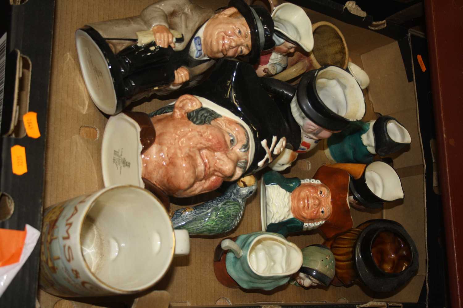Lot 83 - A box of various character jugs to include...