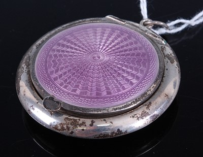 Lot 340 - A ladies travelling silver and guilloche...