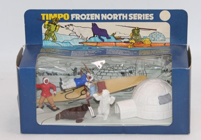 Lot 1352 - Timpo Frozen North Series, No.299 Kayak Set,...
