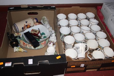 Lot 95 - Two boxes of miscellaneous items to include a...