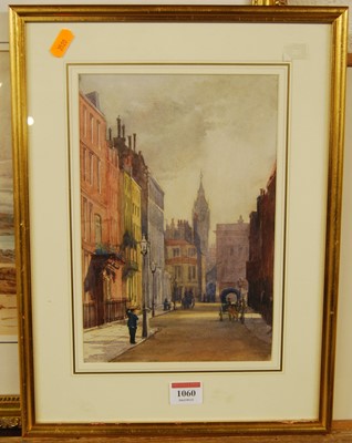 Lot 1060 - Early 20th century school - London? street...
