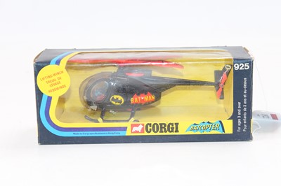 Lot 1922 - Corgi Toys No. 925 Batcopter finished in black...