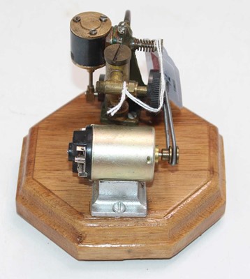 Lot 72 - An electrically powered miniature single...