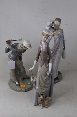 Lot 138 - A large Lladro Spanish porcelain model of a...