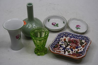 Lot 181 - Mixed lot to include Chinese celadon glazed...