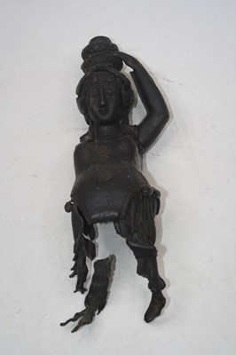 Lot 203 - A bronzed metal model as a ship's masthead...