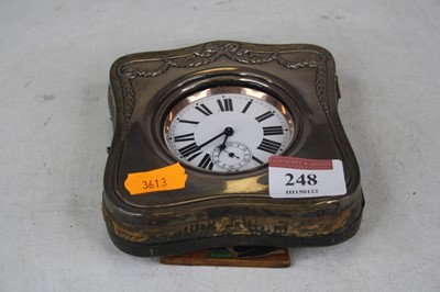 Lot 248 - An Edwardian nickel cased Goliath open faced...