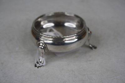 Lot 252 - A George III silver open salt of squat...