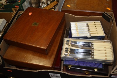 Lot 240 - An Edwardian cased 12-place setting of silver...