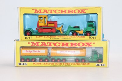 Lot 1671 - Matchbox Lesney King Size boxed pair to...