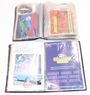 Lot 1672 - Two folders containing a quantity of Matchbox...