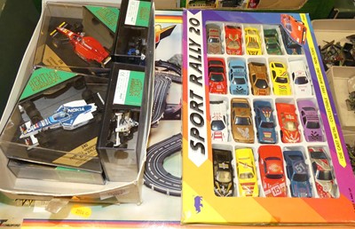 Lot 1526 - A small collection of racing related diecast...