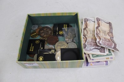 Lot 384 - A small collection of bank notes to include...
