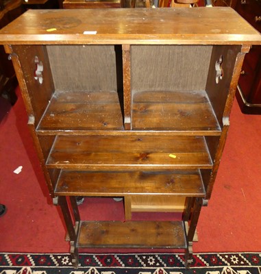 Lot 1367 - A late Victorian stained pine ecclesiastical...