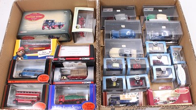 Lot 973 - Two trays of mixed modern issue diecast models...