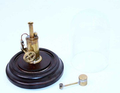 Lot 87 - A miniature kit built model of a spirit fired...
