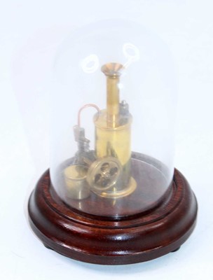 Lot 88 - A miniature kit built model of a spirit fired...