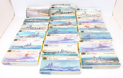 Lot 1472 - One box containing a quantity of Revell 1/1200...